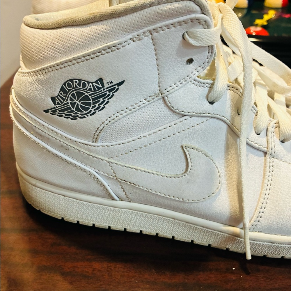 Jordan White High-Top Sneakers - Picture 3 of 7